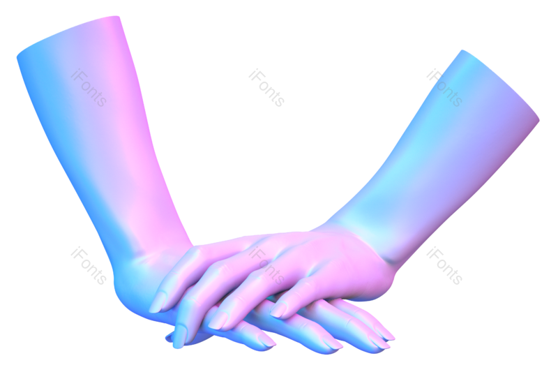 装饰图片,手势元素,电子PNG,双手免抠素材